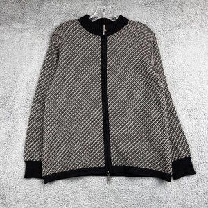 Como Sport Vintage Women M Geometric Wool Sweater Made‎ In Italy